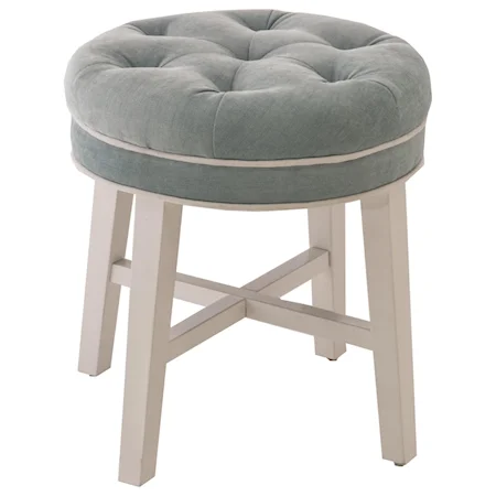 Sophia Vanity Stool with Fabric Seat